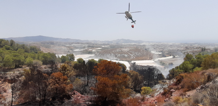 Dos personas investigadas como presuntas autoras de un incendio forestal cerca de La Nacla